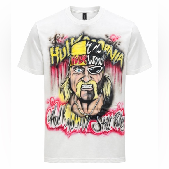 Airbrushed Other - Hulk Hogan Still Rules Custom Airbrushed T-Shirt Size Medium Brand New